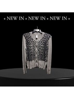 CACHE’ Leopard Print Cardigan